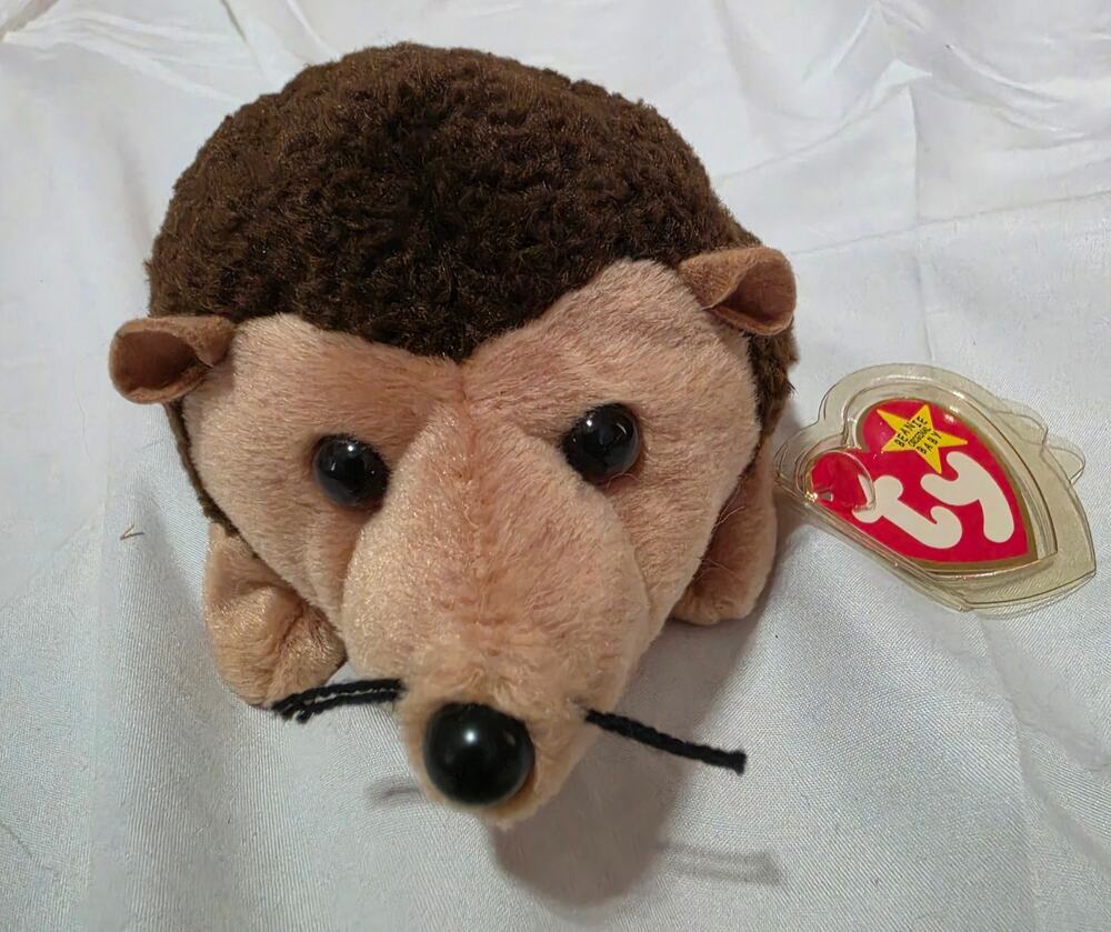 Ty Prickles the Hedgehog 1998 Original Beanie Baby Plush Toy